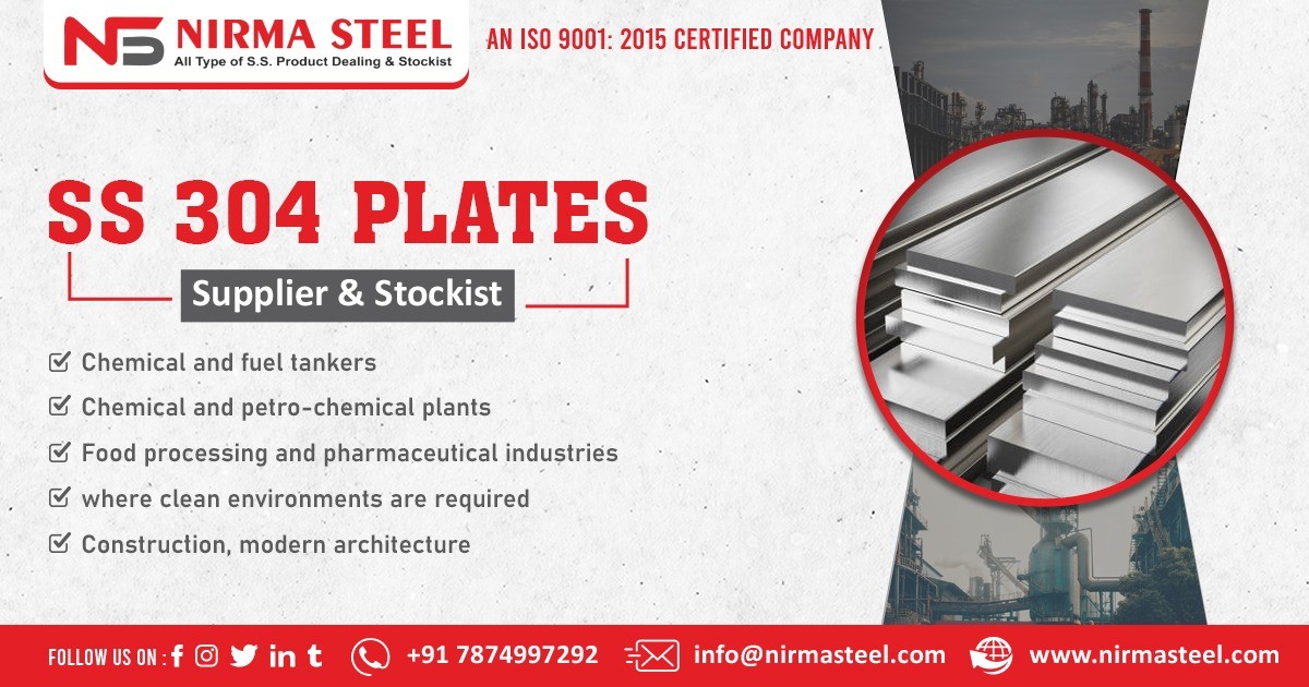 Supplier of SS 304 Plates in India