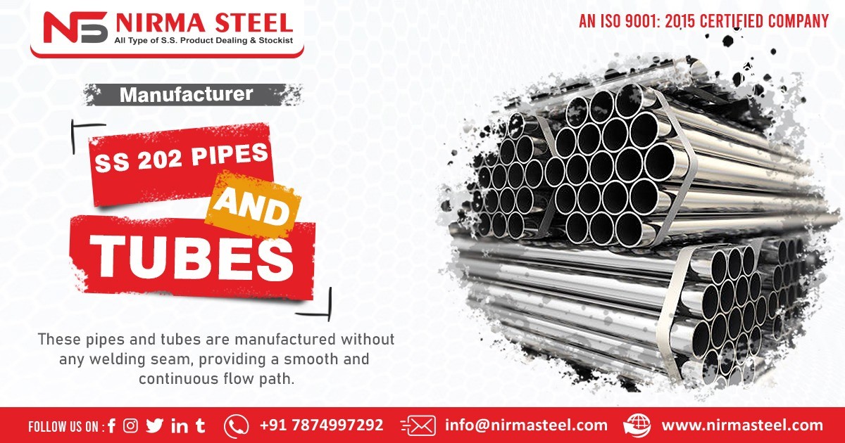 Supplier of SS 202 Pipes and Tubes in India