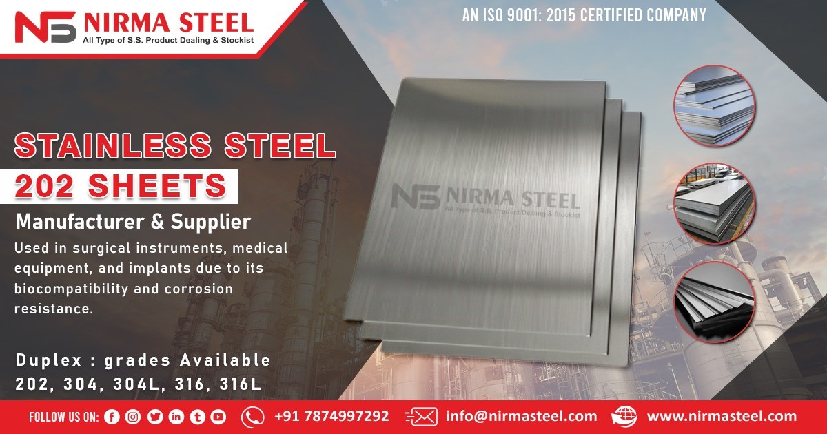 Supplier of Stainless Steel 202 Sheets in Andhra Pradesh