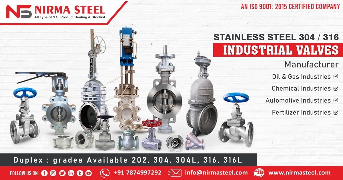 Supplier of SS 304 and 316 Industrial Valves in Kerala