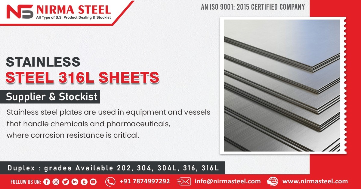 Supplier of Stainless Steel 316L Sheets in Patna