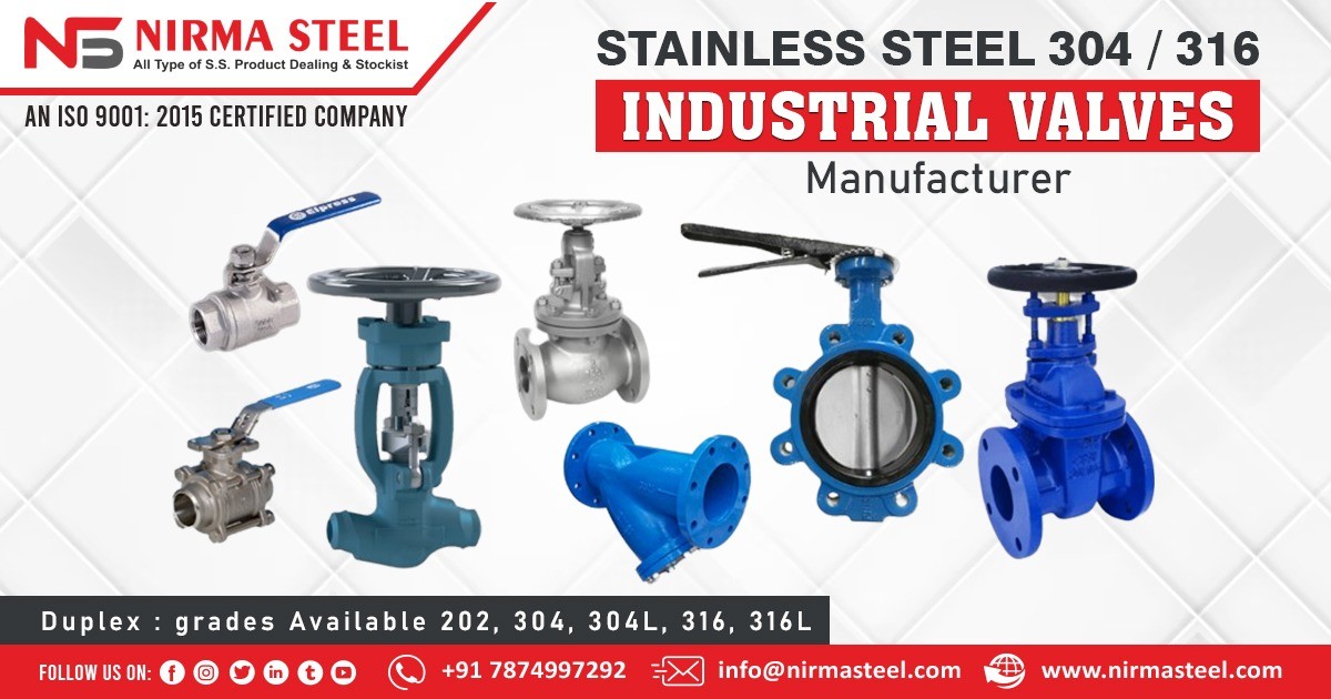 Supplier of SS 304 and 316 Industrial Valve in Chennai