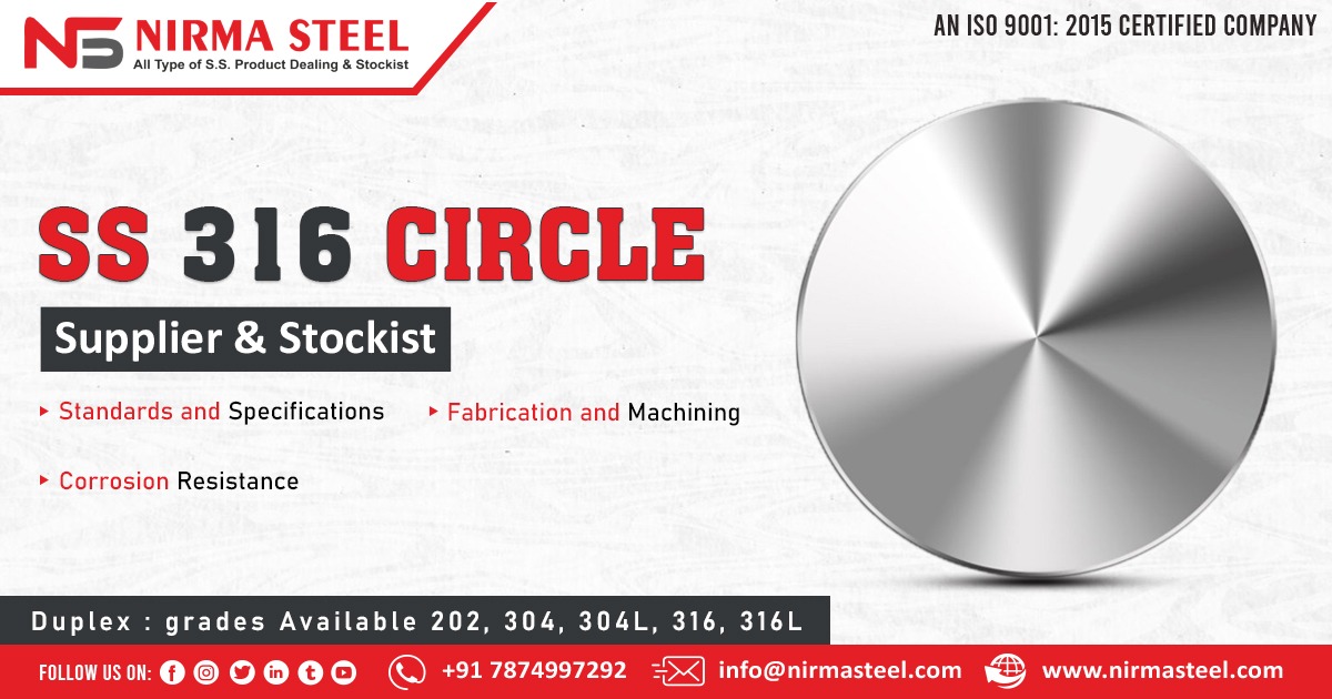 Stainless Steel 316 Circle Manufacturer