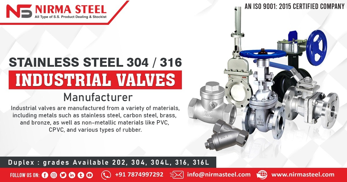 SS 304 and 316 Industrial Valves in Vishakhapatnam