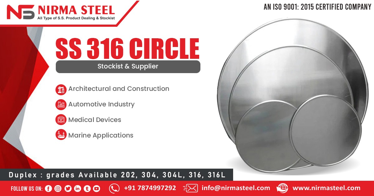 Stainless Steel 316 Circle in Mumbai