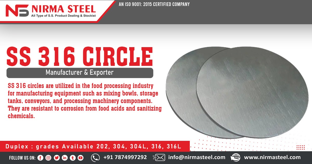 Stainless Steel 316 Circle in Bengaluru