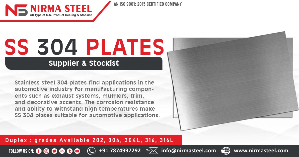 Stainless Steel 304 Plate Supplier in Madhya Pradesh